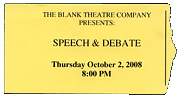 Speech & Debate ticket